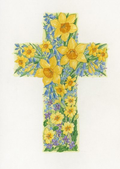 Floral Cross II, 2000 by Linda Benton